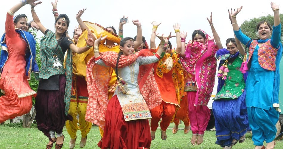 teej festival celebrated at city park mohali punjab