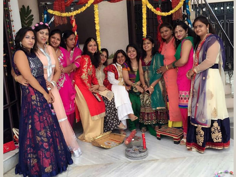 The festival of Teej, women have Gidda, Mrs. Indu became Teej