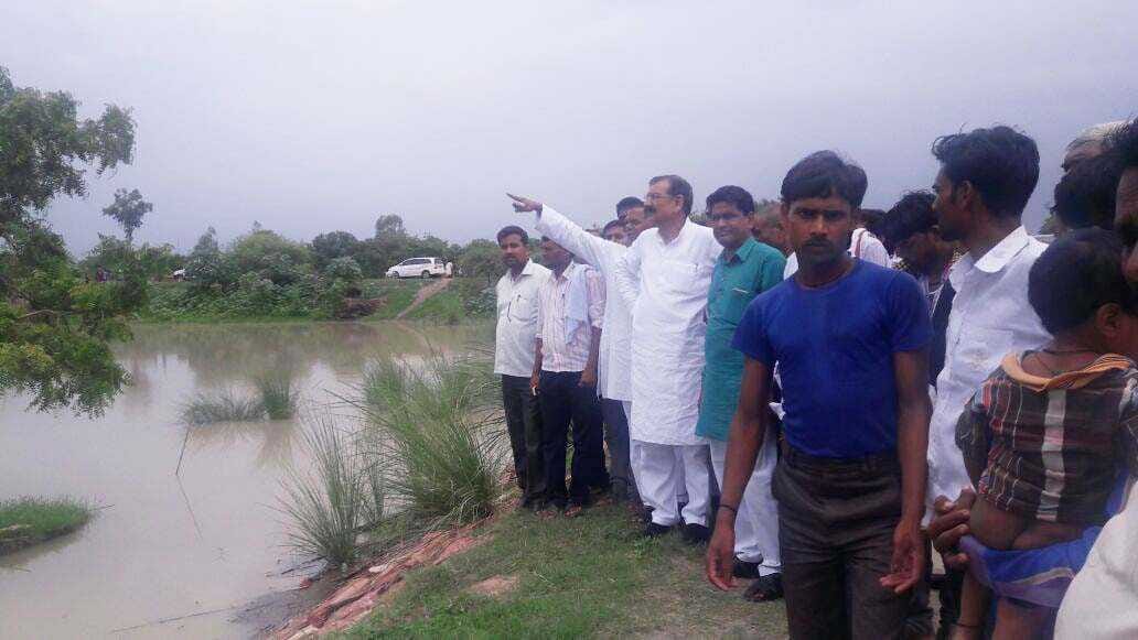 The Minister also took care of the flood victims of Sahaswan