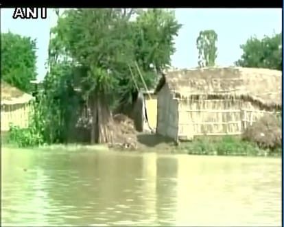 Flood in Assam Rajnath Singh CM Sonowal conduct aerial survey