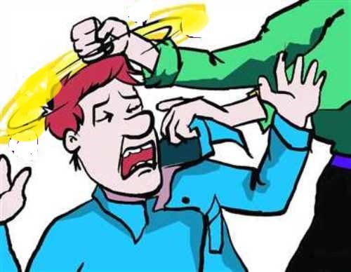 Assault in the death of the elder brother strangled
