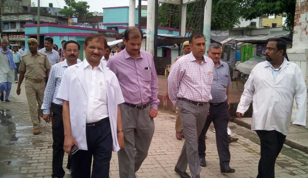 commissioner inspect the district hospital