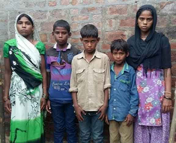 Tension in village, childrens selling goods for the funeral of his parents
