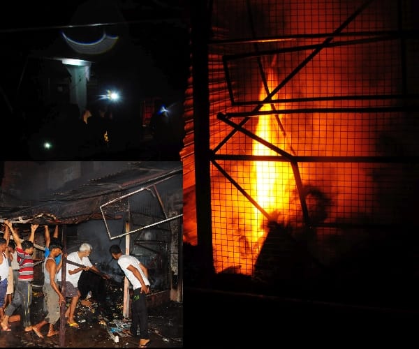  Fire in a shop in Lucknow.