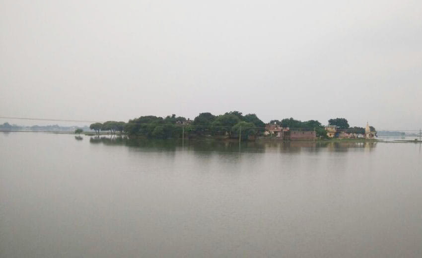 And increased risk of flooding, many villages surrounded