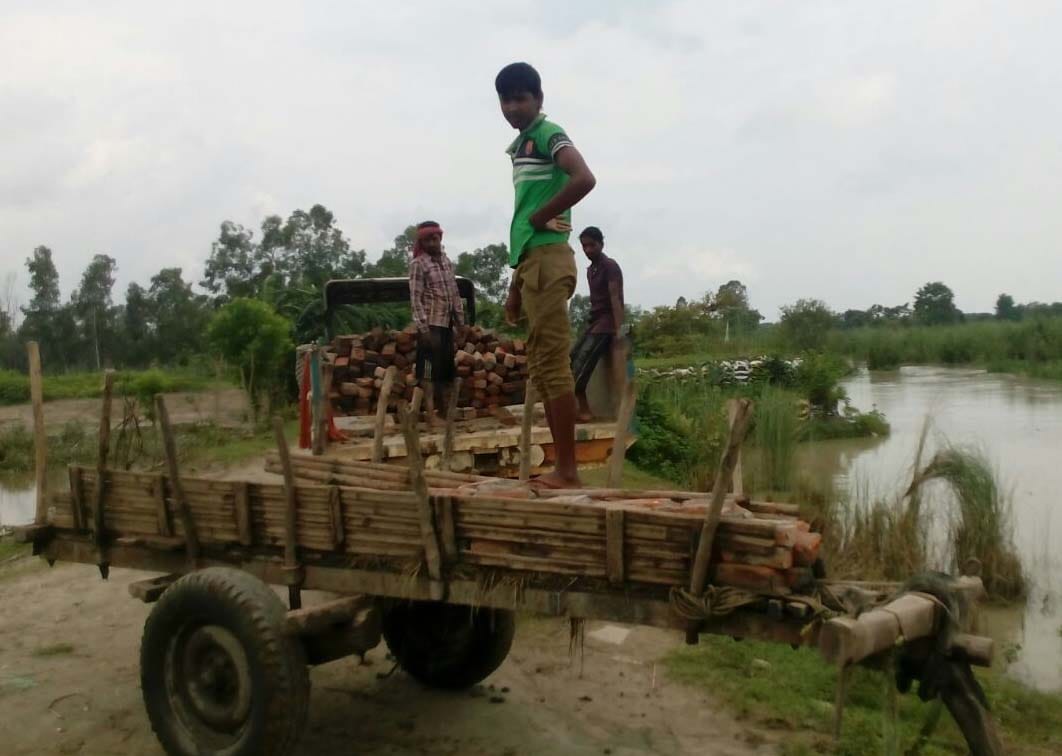 Sharda river in Nepal Vmni is coupled to wreak havoc
