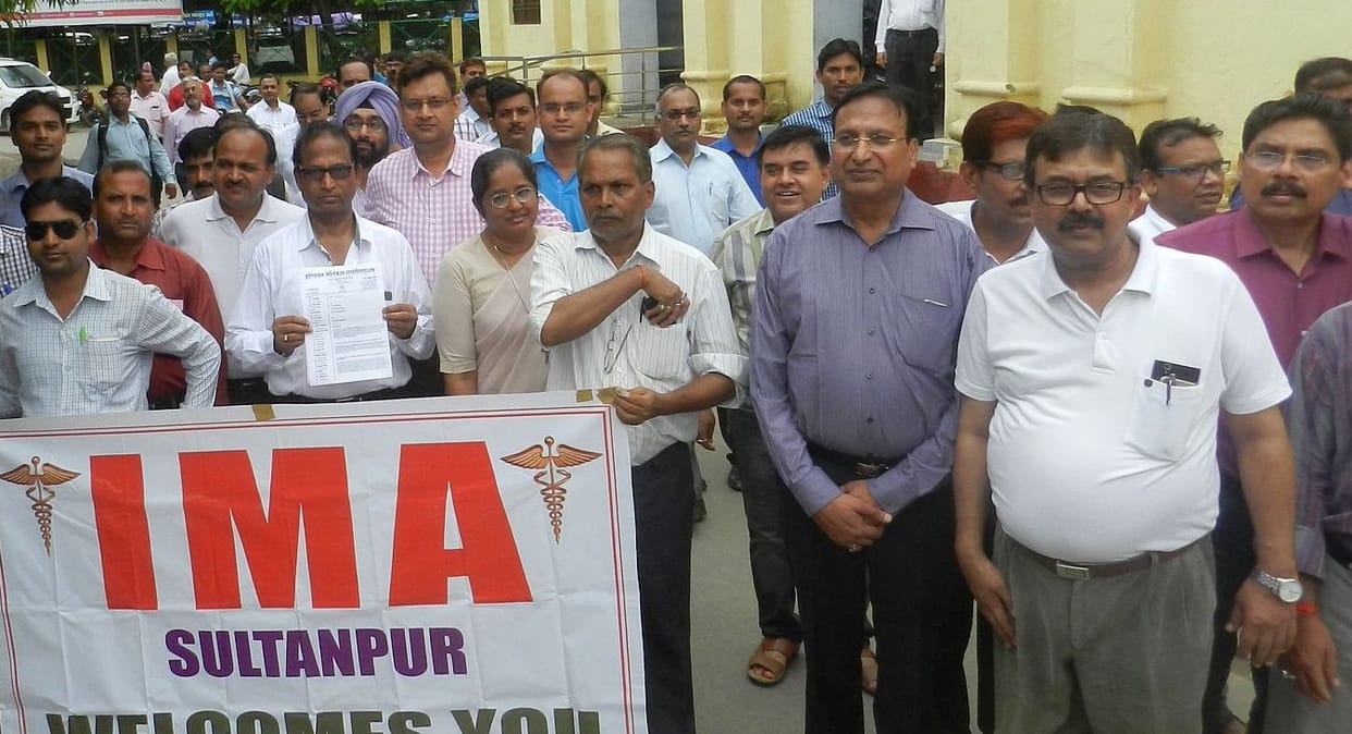 Doctors protested against rule