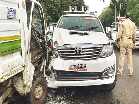 Hit by a car in the 307 report