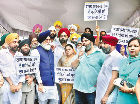Sikh riots check, demand compensation
