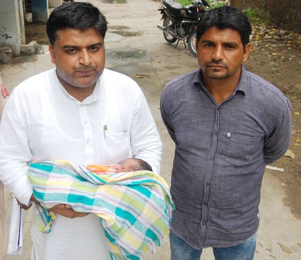 new born girl baby child passes away, was found in national highway 71 in rohtak