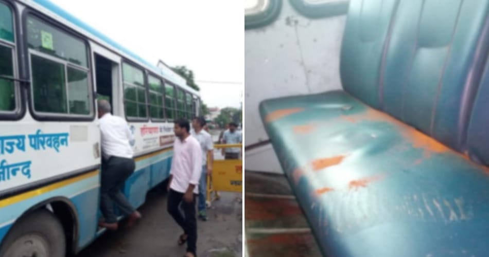 scoundrals released murderer from delhi police man by spraying chilly powder in eyes