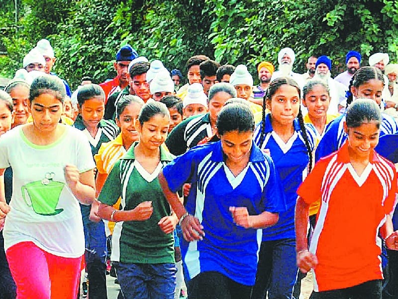  Yashu convent school boy, marathon running, Arshdeep Singh, Amandeep Kaur first, Fatehgarh Sahib