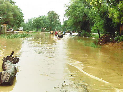 Broken Jmajm rain disaster