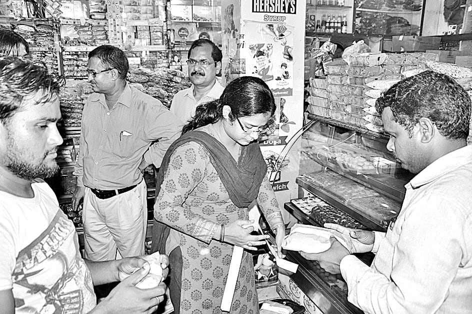 Raid in Indira bal vihar's shop