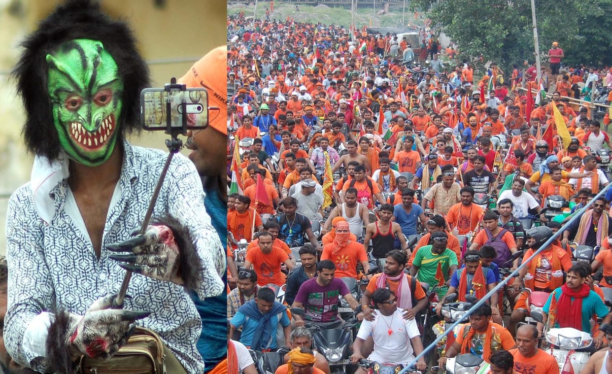 rush in kanwar mela last day