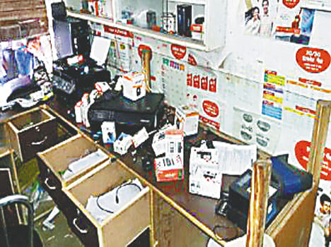 Theft of millions from three stores