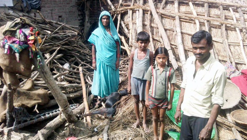 Disaster came as rain, falling raw concrete five house
