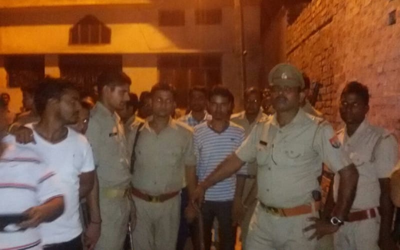 communal clash in bahraich between two groups against eve teasing