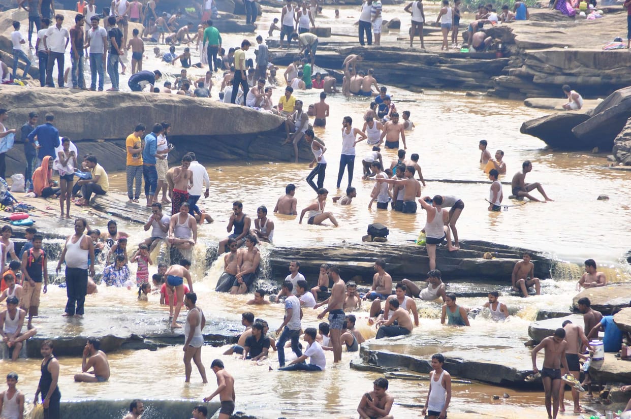 Two boys in Tandafal Flow, a saved