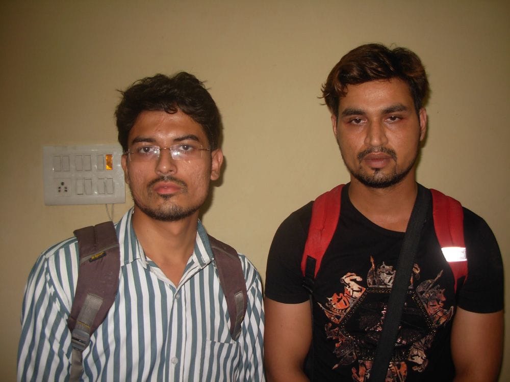 two caught with gold