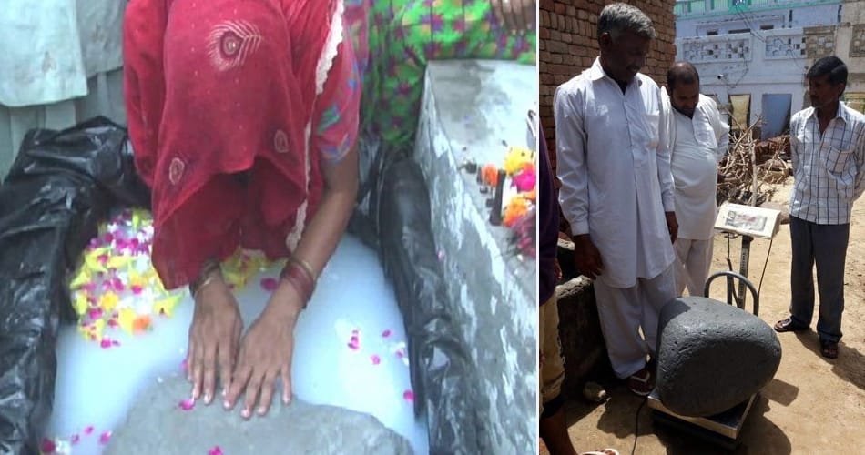 weird happening, floating stones found in three villages of haryana, people worshipping