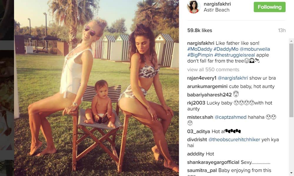 Nargis Fakhri is vacationing in Greece