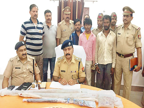 Featured on nomadic tent, three guns and cartridges recovered