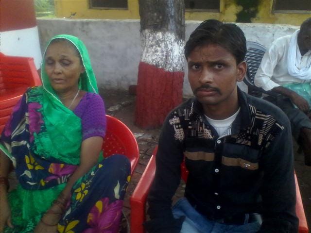 loot with mom and son