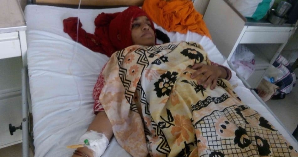 accident, civil hospital fatehabad, ladies ward roof dropped, six ladies injured, fatehabad
