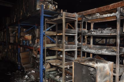 fire in medical store