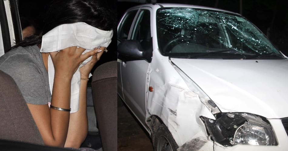 big disclousement drunk girl, who alligade rape and doing accident, chandigarh police