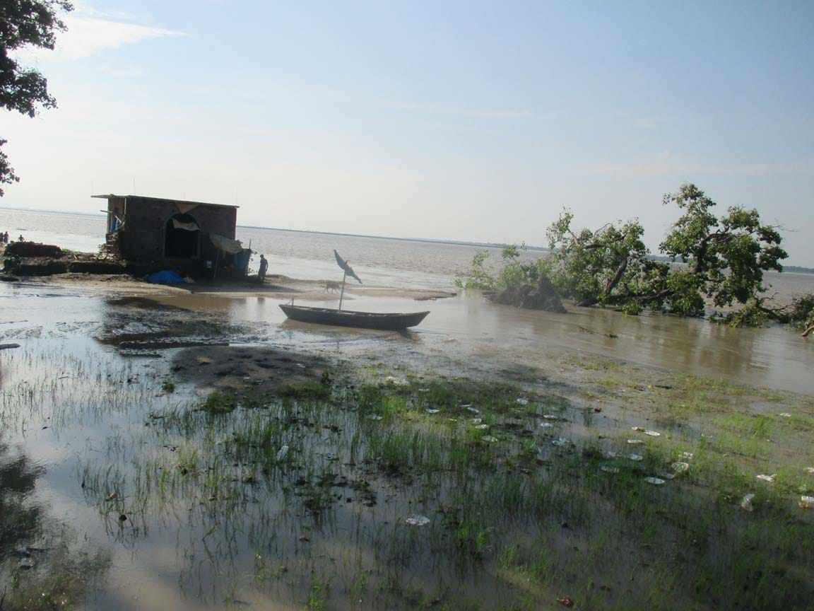Ghagra was furious, threatening dams