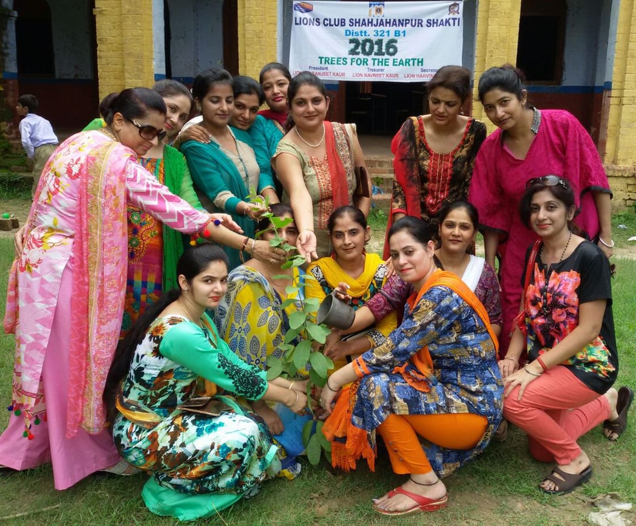 Lions Club planted saplings in the GIC