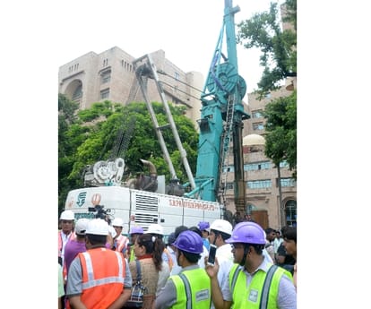  Work started for underground metro root.