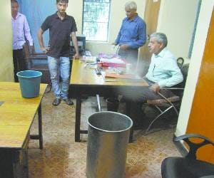 Seepage of rain water from roofs, stuff and ran staff