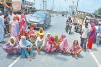 water logging, road jam, police alert, kaithal