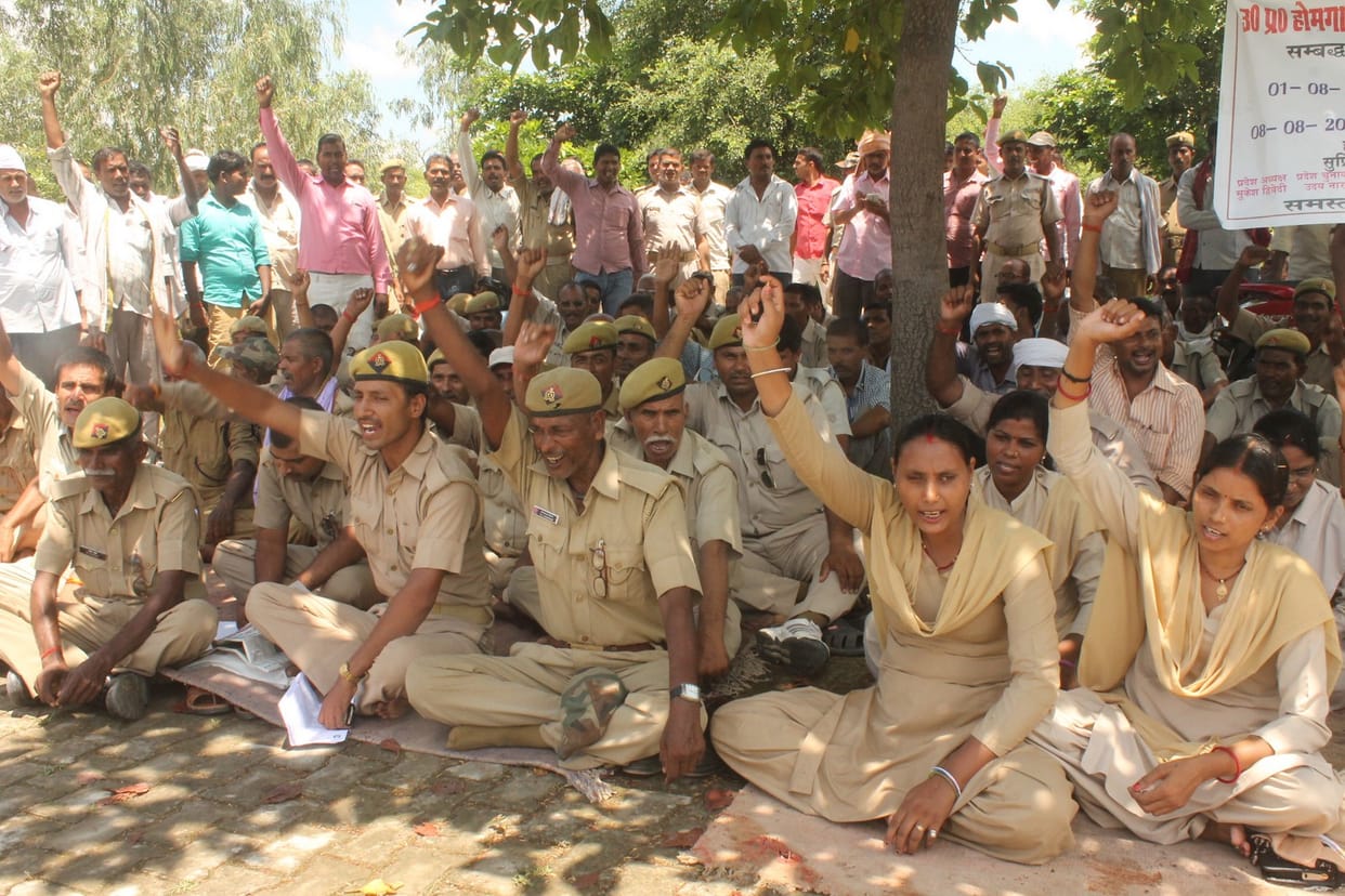 Home Guards staged a second day