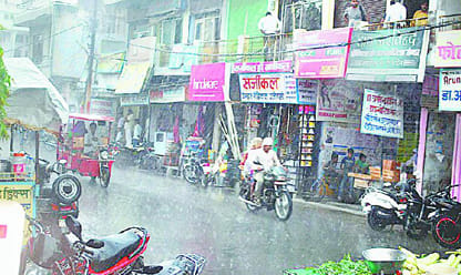 The weather was pleasant drizzle