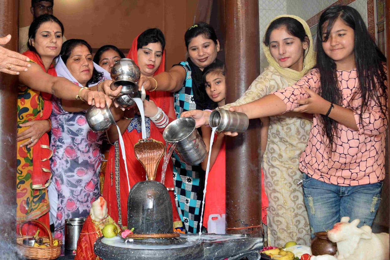  sawan, shivratri, shiv puja, shivratri, gangajal, rohtak, haryana