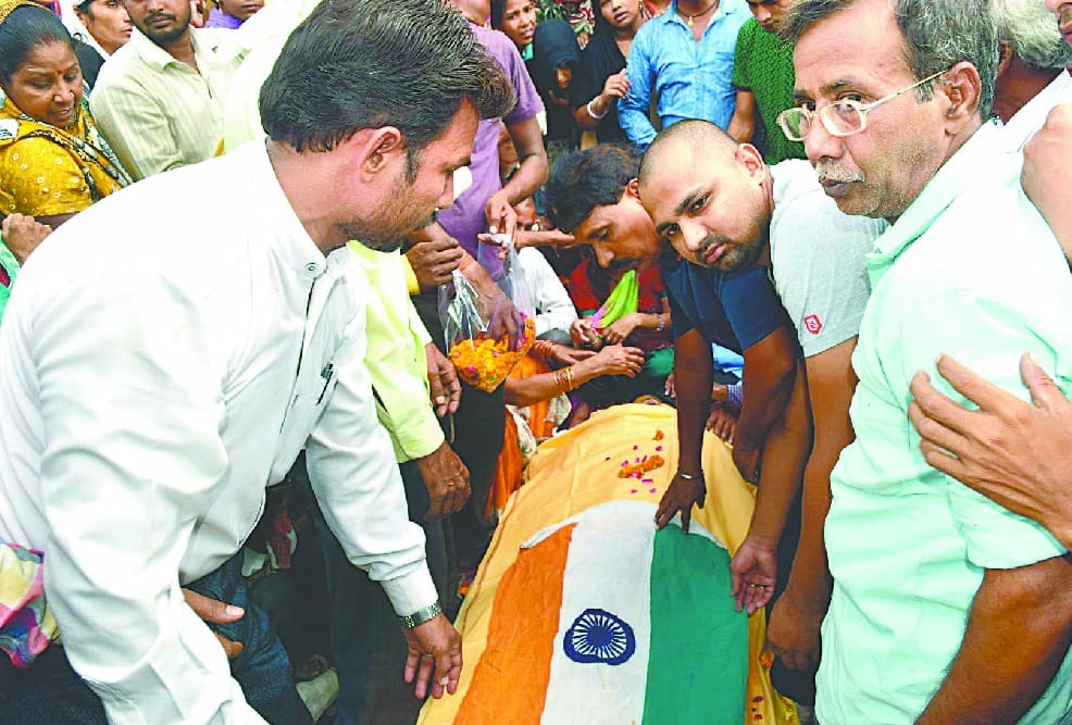 The funeral prayers in tears 