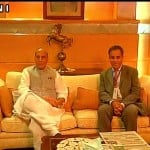 HM Rajnath Singh arrives in Islamabad for SAARC Conference.
