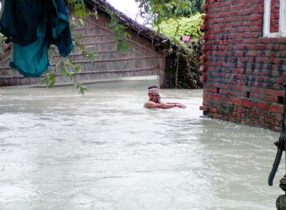 Sharda, friend of the reduced water level, dozens of villages still submerged