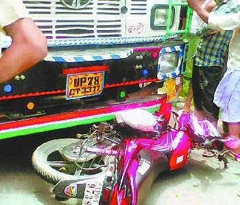 Truck collision injured bike riders couple