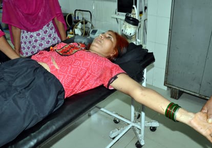 mother and daughter beaten up in house.