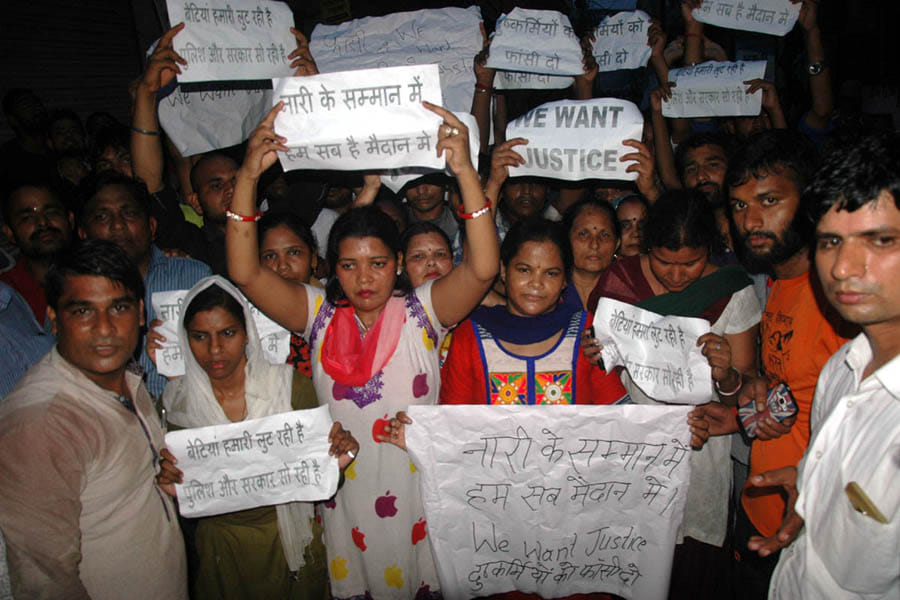 Khoda inhabitants out rally against rape