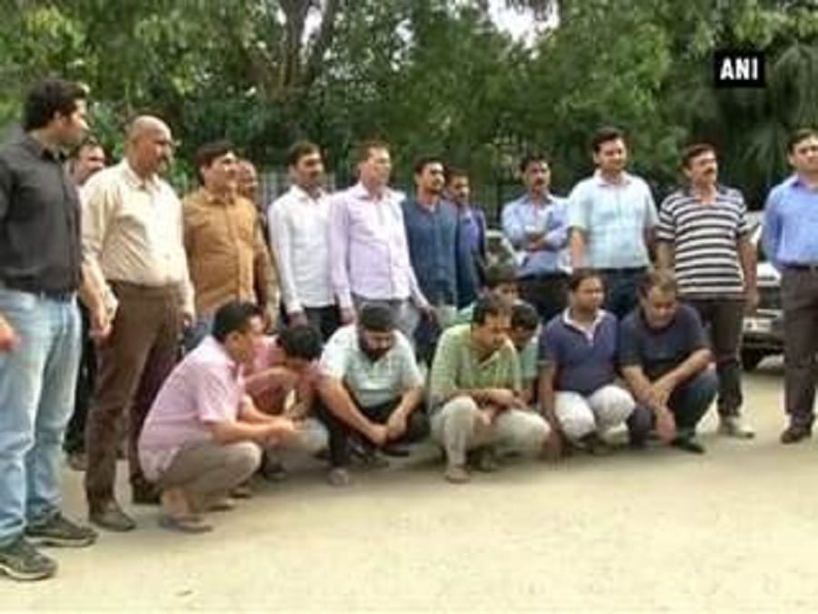 Police have detained ten suspects