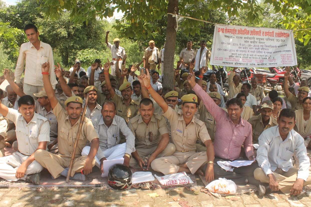 Home Guards did not work on third day