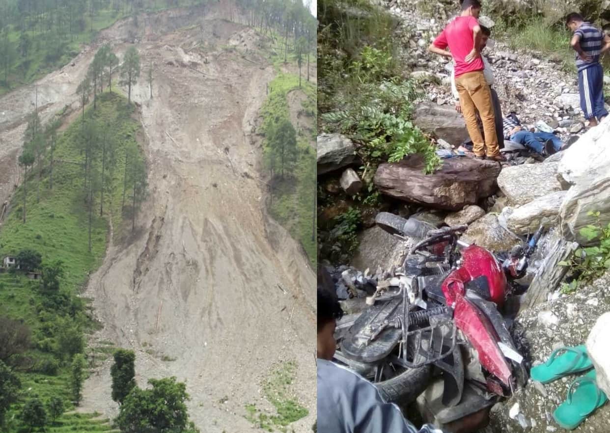 landslide becomes dangerous in uttarakhand, see pics.
