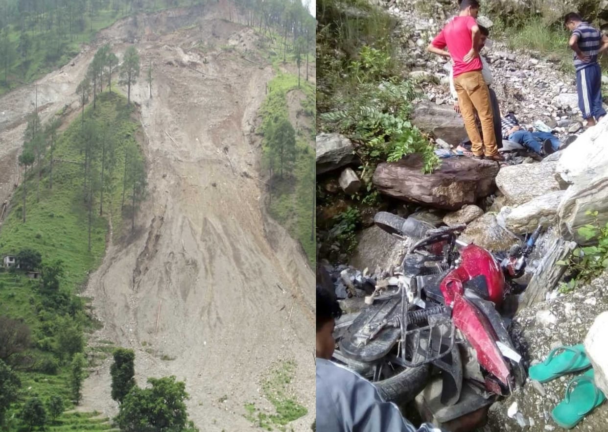 landslide becomes dangerous in uttarakhand, see pics.