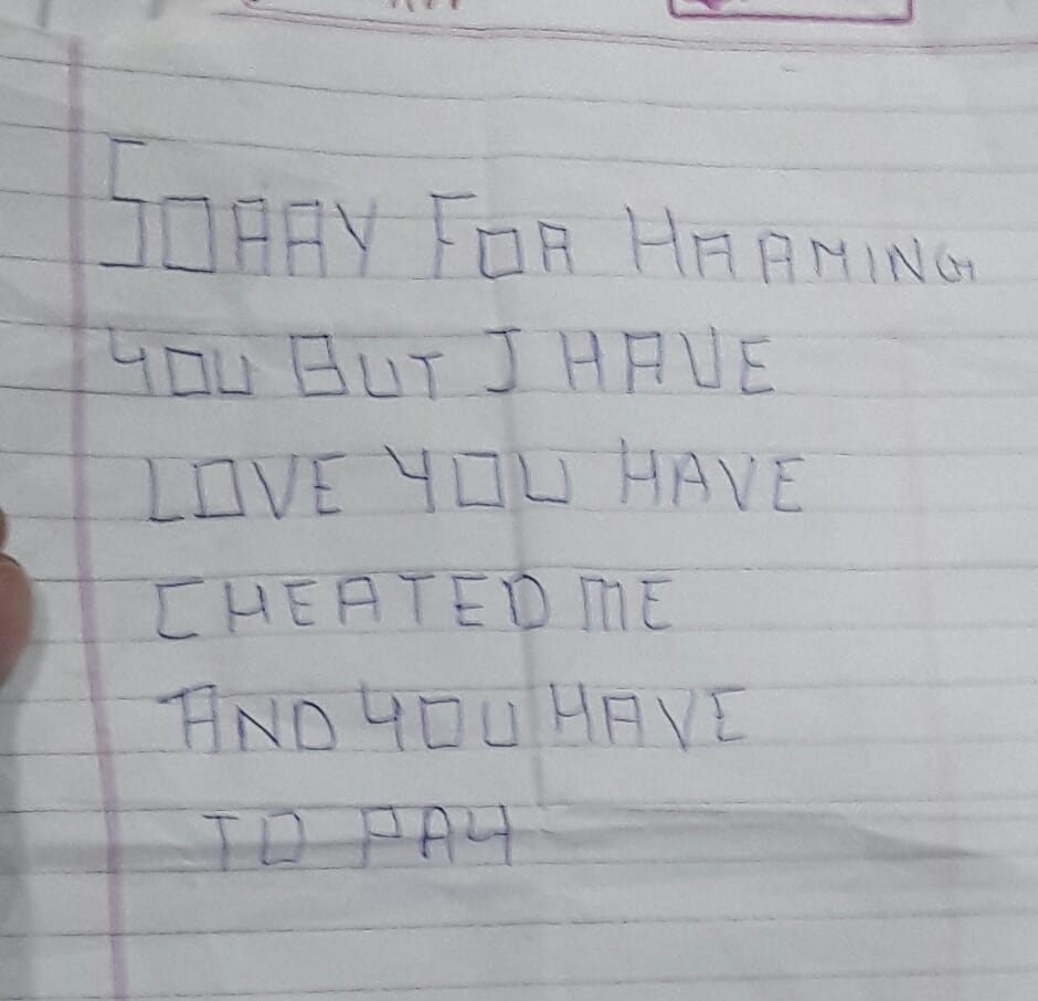 unknown lover gives poison to school girl